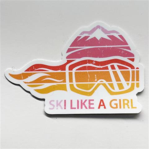 3" Retro Sunset Sticker