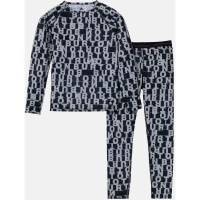 Kids' Lightweight Base Layer Set - Lined Letters