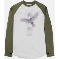 Men's Roadie Base Layer Tech T-Shirt - Stout White / Forest Moss