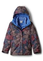 Girls Bugaboo II 3-in-1 Jacket - Arctic Blue Flower Doodle -                                                                                                                                                       