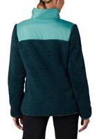 Women's Winter Pass Fleece Full Zip - Dark Sea / Copper Orange - Columbia Womens Winter Pass Fleece Full Zip - WinterWomen.com                                                                                         
