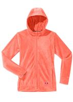 Under Armour Super Furry Hoody - Girl's - Electric Tangerine / Strobe
