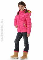 Girls Timeless Down Jacket (Girlfriend/Sharp Lime) -                                                                                                                                                       