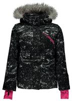 Girls Lola Jacket - Sequins Black Print / Bryte Bubblegum - Spyder Girls Lola Jacket - winterkids.mom                                                                                                             