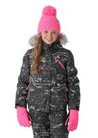 Girls Lola Jacket - Sequins Black Print / Bryte Bubblegum - Spyder Girls Lola Jacket - winterkids.mom                                                                                                             