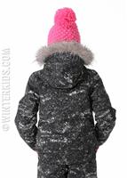 Girls Lola Jacket - Sequins Black Print / Bryte Bubblegum - Spyder Girls Lola Jacket - winterkids.mom                                                                                                             