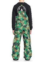 Boys Banshee Bib Pant - Chive Leaf Camo Youth - DC Boys Banshee Bib Pant - winterkids.mom                                                                                                             