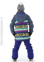 Girls Elstar Parka Jacket - Light Denim / Leopardy Cat - Burton Girls Elstar Jacket - winterkids.mom                                                                                                           