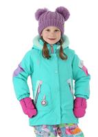 Toddler Girls Pop Star Jacket - Glacier Pool (19182) - Obermeyer Toddler Girls Pop Star Jacket - winterkids.mom                                                                                              