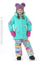 Toddler Girls Pop Star Jacket - Glacier Pool (19182) - Obermeyer Toddler Girls Pop Star Jacket - winterkids.mom                                                                                              
