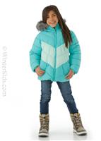 Girls Arctic Blast Jacket - Dolphin / Sea Ice - Columbia Girls Arctic Blast Jacket - winterkids.mom                                                                                                   