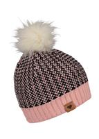 Girls Tucson FF Pom Beanie - Pink Sand (21050) - Obermeyer Girls Tucson FF Pom Beanie - winterkids.mom                                                                                                 