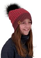 Girls Tucson FF Pom Beanie - Wait Up (21079) - Obermeyer Girls Tucson FF Pom Beanie - winterkids.mom                                                                                                 