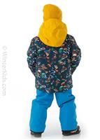 Toddler Little Mission Jacket - Insignia Blue Snow Aloha (BSN6) - Quiksilver Toddler Little Mission Jacket - winterkids.mom                                                                                             