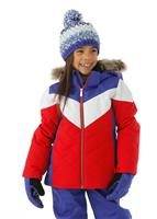 Girls Lola Jacket - Pulse - 2122_Spyder_GirlsLolaJacket_CeriseM                                                                                                                   