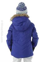 Girls Lola Jacket - Sparkle Blue My Mind - 2122_Spyder_GirlsLolaJacket_CeriseM                                                                                                                   