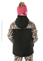 Youth Snowquest Plus Insulated Jacket - Pinecone Brown Leopard Print - TNF Youth Snowquest Plus Insulated Jacket - winterkids.mom                                                                                            
