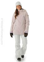 Women's Shrine Insulated Jacket - Hazey Pink - Volcom Women's Shrine Insulated Jacket - WinterWomen.com                                                                                              