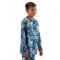 Big Kid's Evolver Base Layer Crewneck - Badlands Deschutes