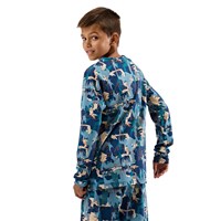 Big Kid's Evolver Base Layer Crewneck - Badlands Deschutes