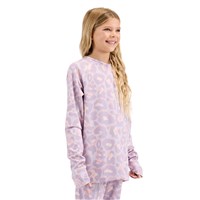 Big Kid's Evolver Base Layer Crewneck - Ocelot Dusk