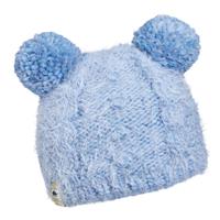 Youth Fluff Balls Beanie - Glacier - Youth Fluff Balls Beanie - winterkids.mom                                                                                                             