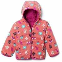 Youth Double Trouble Jacket - Wild Fuchsia / Blush Pink Woodlands