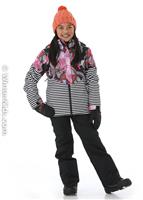 Frozen Flow Girl Jacket - Roxy Frozen Flower Girl Jacket - winterkids.mom                                                                                                       
