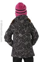 Girls Bugaboo II 3-in-1 Jacket - Black Floral -                                                                                                                                                       