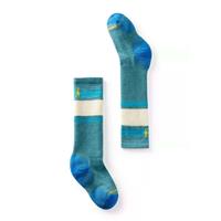 Kids Wintersport Full Cushion Stripe OTC Socks - Cascade Green
