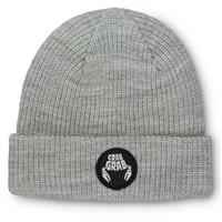 Circle Patch Beanie - Heather Grey