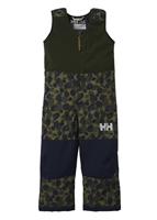 Boy's Vertical Insulated Bib Pant - Olive Aop - Helly Hansen Boys Vertical Insulated Bib Pant - winterkids.mom                                                                                        