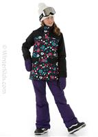 Girls Elstar Parka Jacket - Flower Power - Girl's Elstar Parka Jacket                                                                                                                            