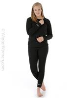 Women's Northern Ridge First Layer Essential Crew - Black - Northern Ridge First Layer Essential Crew - WinterWomen.com                                                                                           