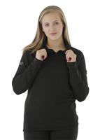 Women's Northern Ridge Polar Stretch Fleece Half Zip - Black - Northern Ridge Womens Polar Stretch Fleece Half Zip - WinterWomen.com                                                                                 