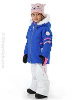 Toddler Girls Katelyn Jacket W/ Faux Fur - Iris Blue (20162) - Toddler Girls Katelyn Jacket W/ Faux Fur - winterkids.mom                                                                                             