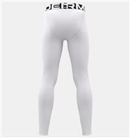 Boys ColdGear Armour Baselayer Leggings - White / Black