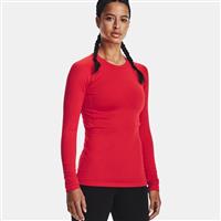 Women's ColdGear Authentics Crew - Red / Black