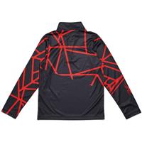 Boy's Spyder Radial Zip T-Neck - Black