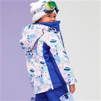 Toddler Girls Snowy Tale Jacket - Bright White Mountains Locals (WBB2)
