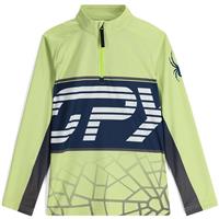 Boys Web 1/2 Zip - Lime Ice