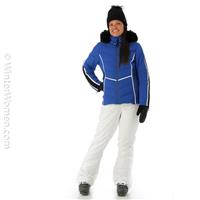 Women's Courchevel Faux Fur Parka - Sapphire -                                                                                                                                                       