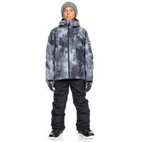Boys Mission Printed Jacket - True Black Quiet Storm (KVJ1)