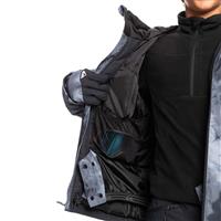 Boys Mission Printed Jacket - True Black Quiet Storm (KVJ1)