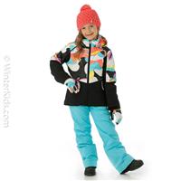 Girls Conquer Jacket - Landscape Multi -                                                                                                                                                       