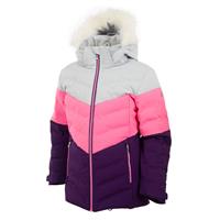 Girls Nola Jacket - Oyster / Neon Pink / Amethyst -                                                                                                                                                       