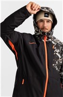 Men's Block Snow Jacket - Black / Beige Qry