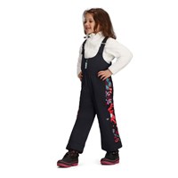 Girl's Snoverall Stripe Bib Pant - Black