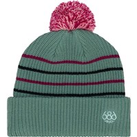 Youth Pom Beanie - Dusty Marine Colorblock