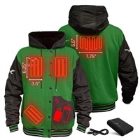 Men's Philadelphia Eagles 5V Heated Varsity Jacket - Green / Black